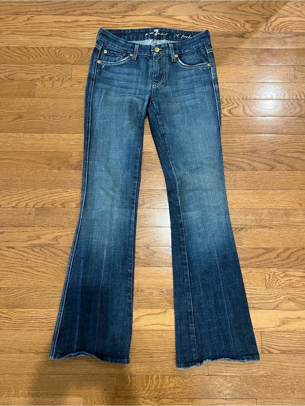 7 For All Mankind Dark Indigo Bootcut Jeans